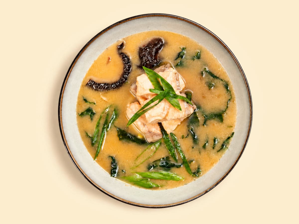 Miso z łososiem